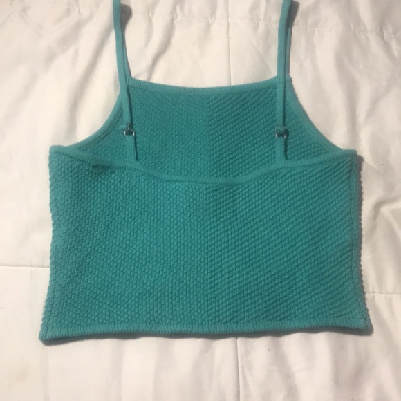 Roxy Teal Knit Tank Top - Picture 4 of 6